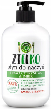 Zielko Naturalny Płyn Do Mycia Naczyń Trawa Cytrynowa Imbir 500ml