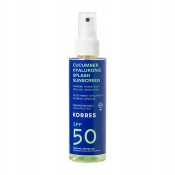 Korres Spray Ochronny z Ogórkiem SPF50 Dwufazowy