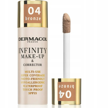 Dermacol Infinity Make-up Podkład Korektor Mocno Kryjący Pacynka 04 Bronze