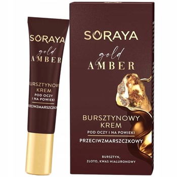 Soraya Gold Amber Bursztynowy Przeciwzmarszczkowy Krem Pod Oczy Złoto 15ml