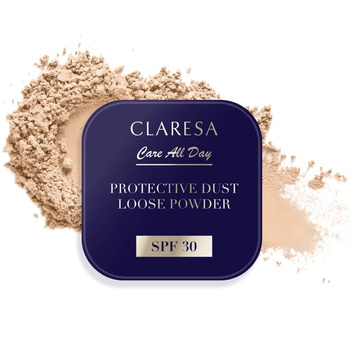 Claresa Care All Day Satynowy Sypki Puder Do Twarzy z Filtrem SPF 30 5g