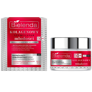 Bielenda Kolagenowy Stymulator Młodości Krem Do Twarzy Dzień Noc 50+ 50ml