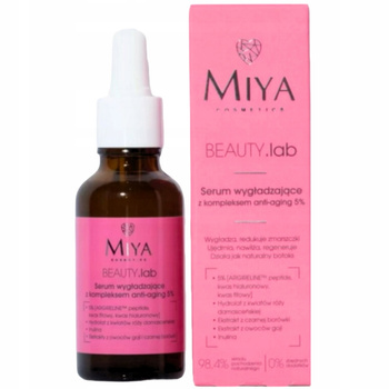 Miya Beauty Lab Wygładzające Przeciwzmarszczkowe Serum Do Twarzy 30ml