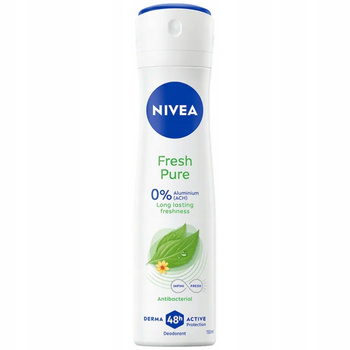 Nivea Fresh Pure 48H Ochrony Antybakteryjny Dezodorant Damski Spray 150ml