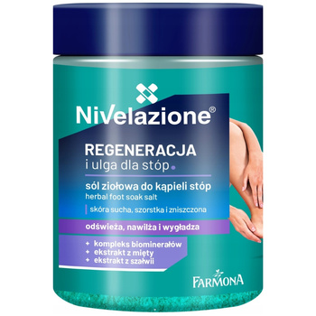 Nivelazione Ziołowa Zmiękczająca Sól Do Kąpieli Stóp Relaksująca 350g