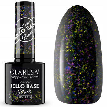 Claresa Rainbow Jello Baza Lakier Hybrydowy Black 5g