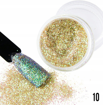 Pyłek Brokat Ozdoba Do Paznokci Coliber Effect 10