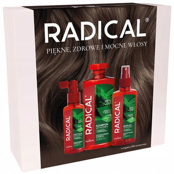 Radical Wzmacniający Zestaw Prezentowy 3 Kosmetyków Damskich Do Włosów