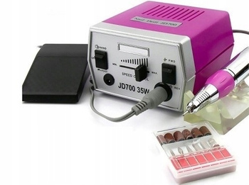 Frezarka JD 700 Do Stylizaci Paznokci 35W Oryginał Manicure + Zestaw Frezów