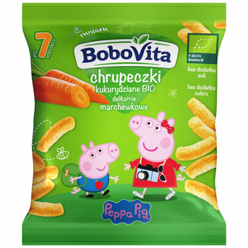 Bobovita Bio Przekąska Marchewkowe Chrupki Kukurydziane Po 7 Miesiącu 20g