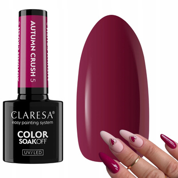 Claresa Lakier Hybrydowy Do Paznokci Manicure Autumn Crush 5 Fuksjowy 5g