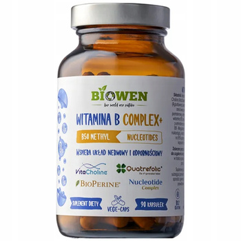 Biowen Witamina B Complex Suplement Diety Uklad Nerwowy Odporność 90 Caps