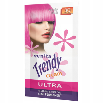 Venita Trendy Cream Ultra Kremowy Toner Do Włosów 30 Candy Pink 35g