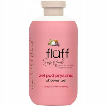 Fluff Żel Pod Prysznic Odżywczy Owocowy Woda Kokosowa Malina 500ml