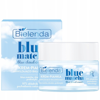 Bielenda Blue Matcha Krem Pianka Nawilżająco Balansujący Prebiotyki 50ml