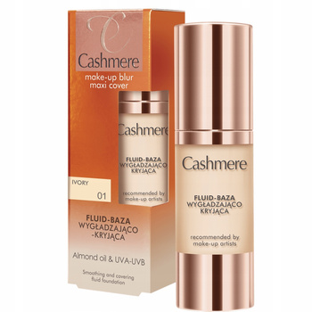 Cashmere Blur Maxi Fluid Baza Pod Makijaż Wygładzająco Kryjąca 01 Ivory