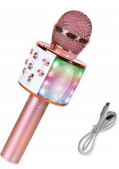 CoolStaff Mikrofon Bezprzewodowy Dla Dzieci Rose Gold