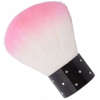 Sunone Okrągły Pędzel Do Pyłu Manicure Pedicure z Cyrkoniami Różowe Włosie