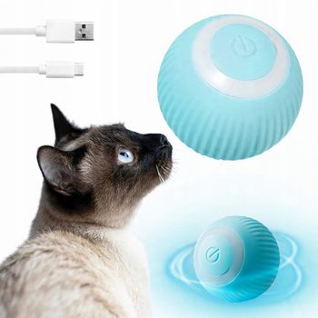 Pupilo Zabawka Dla Kota Uciekająca Piłka Elektryczna Interaktywna Wibracje LED