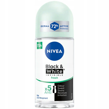 Nivea Black White Invisible Fresh 72H Antyperspirant w Kulce Damski 50ml
