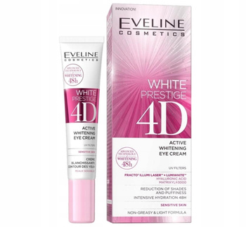 Eveline White Prestige 4D Wybielający Krem Pod Oczy Na Dzień i Noc 20ml