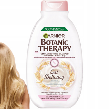Garnier Botanic Therapy Oat Delicacy Nawilżający Szampon Do Włosów 400ml