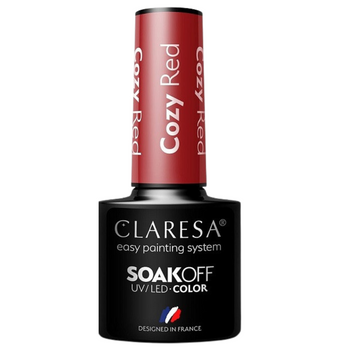 Claresa Lakier Hybrydowy Cozy Red 5g