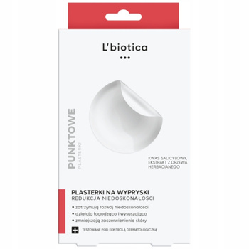 L'biotica Przezroczyste Punktowe Plasterki Na Wypryski Antybakteryjne 36szt