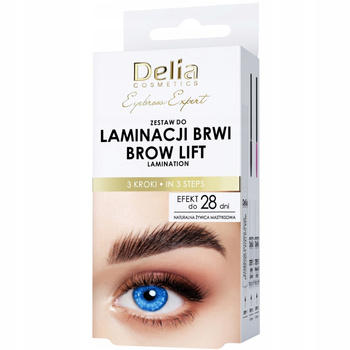 Delia Eyebrow Expert Brow Lift Zestaw Do Laminacji Brwi Klej Krem Utrwalacz