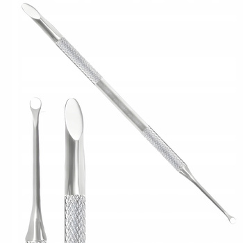 CoolStaff Kopytko Radełko Dłutko Do Skórek Ze Stali Nierdzewnej Odpych Pierścień