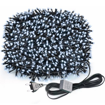 CoolStaff Lampki Świąteczne Światełka Choinkowe LED Zimne Zewnątrzne 500 Sztuk