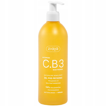 Ziaja C.B3 Niacynamid Łagodny Oczyszczający Żel Pod Prysznic Do Ciała 400ml