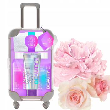 Aurora Zestaw Prezentowy 4 Kosmetyków w Walizce Piwonia Róża Ręcznik