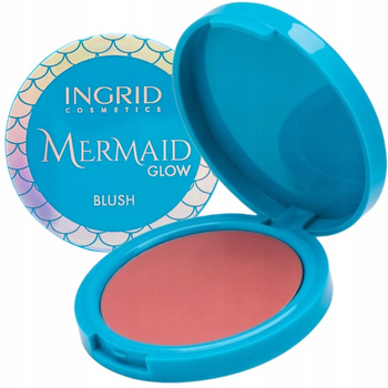 Ingrid Mermaid Glow Blush Kremowy Róż Do Policzków i Ust Coral Pink 10g