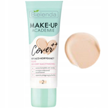 Bielenda Make-Up Academie Kryjąco Korygujący Podkład Do Cery Naczynkowej 2