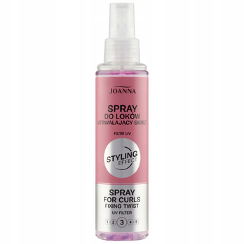 Joanna Styling Effect Utrwalający Spray Do Włosów Loków z Filtrem UV 150ml