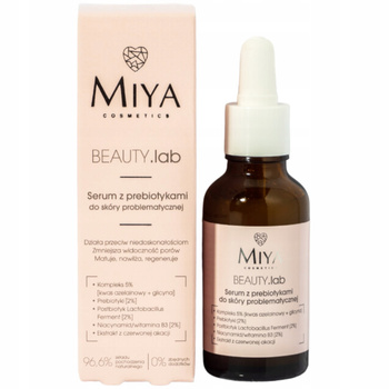 Miya Beauty Lab Prebiotyczne Serum Do Twarzy Przeciw Niedoskonałościom 30ml