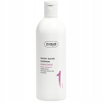 Ziaja Owoc Granatu Nawilżający Szampon Do Włosów Suchych i Matowych 400ml