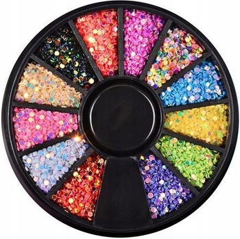 Karuzela Manicure Cyrkonie Kolorowe Jet