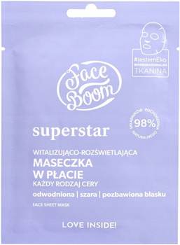 FaceBoom Superstar Witalizująca Maseczka w Płacie