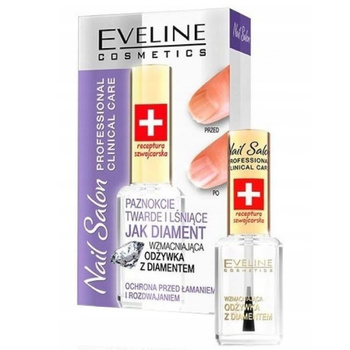 Eveline Nail Salon Wzmacniająca Odżywka Do Paznokci z Diamentem 12ml