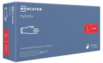 Rękawice Rękawiczki Winylowe Bezpudrowe 100 szt L