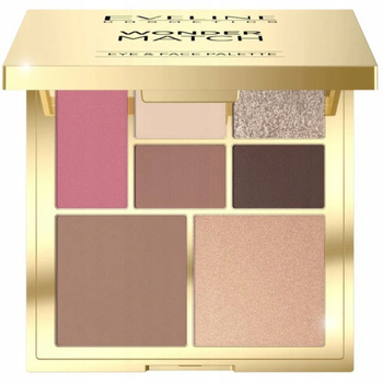 Eveline Wonder Match Paleta Do Makijażu Twarzy i Oczu Bronzer Róż Cienie