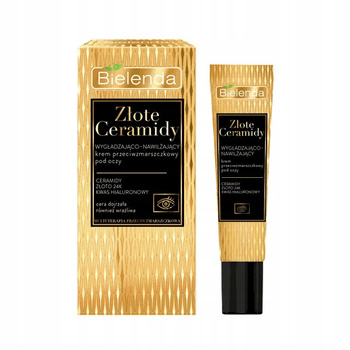 Bielenda Złote Ceramidy Krem Przeciwzmarszczkowy Pod Oczy Wygładzająco Nawilżający 15 ml
