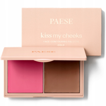 Paese Kiss My Cheeks Paleta Do Konturowania Kremowy Bronzer + Róż Cold 15g