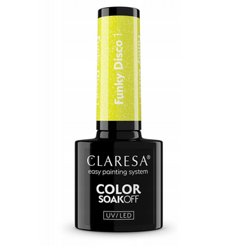 Claresa Lakier Hybrydowy Funky Disco 1 Yellow Groove 5g