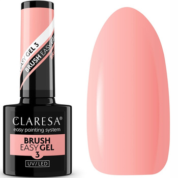 Claresa Easy Brush Gel Żel Do Paznokci w Pędzelku 3 Brzoskwiniowy Nude 5g