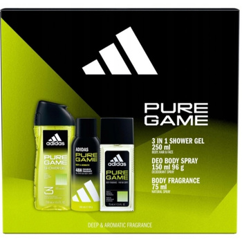 Adidas Pure Game Zestaw Prezentowy Kosmetyków Męskich Żel + DEO Spray + DNS