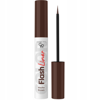 Golden Rose Flash Liner Kolorowy Eyeliner w Płynie Brązowy 108 Mocha Brown