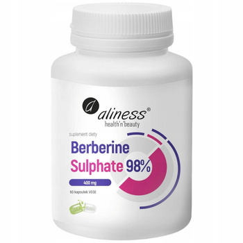 Aliness Berberyna 400mg Ekstrakt Korzenia Berberysu Suplement Diety 60 Kaps